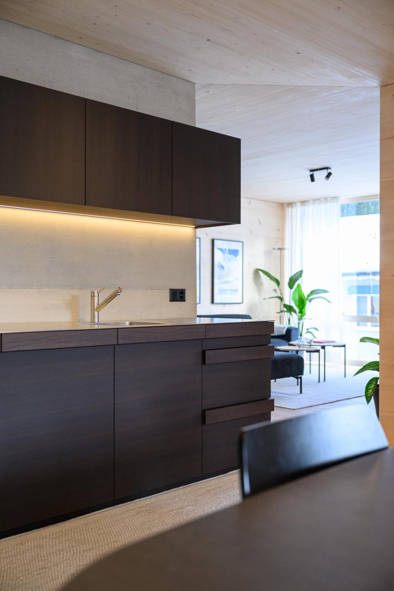 Mondholz Ferienwohnung Andermatt Bagian luar foto